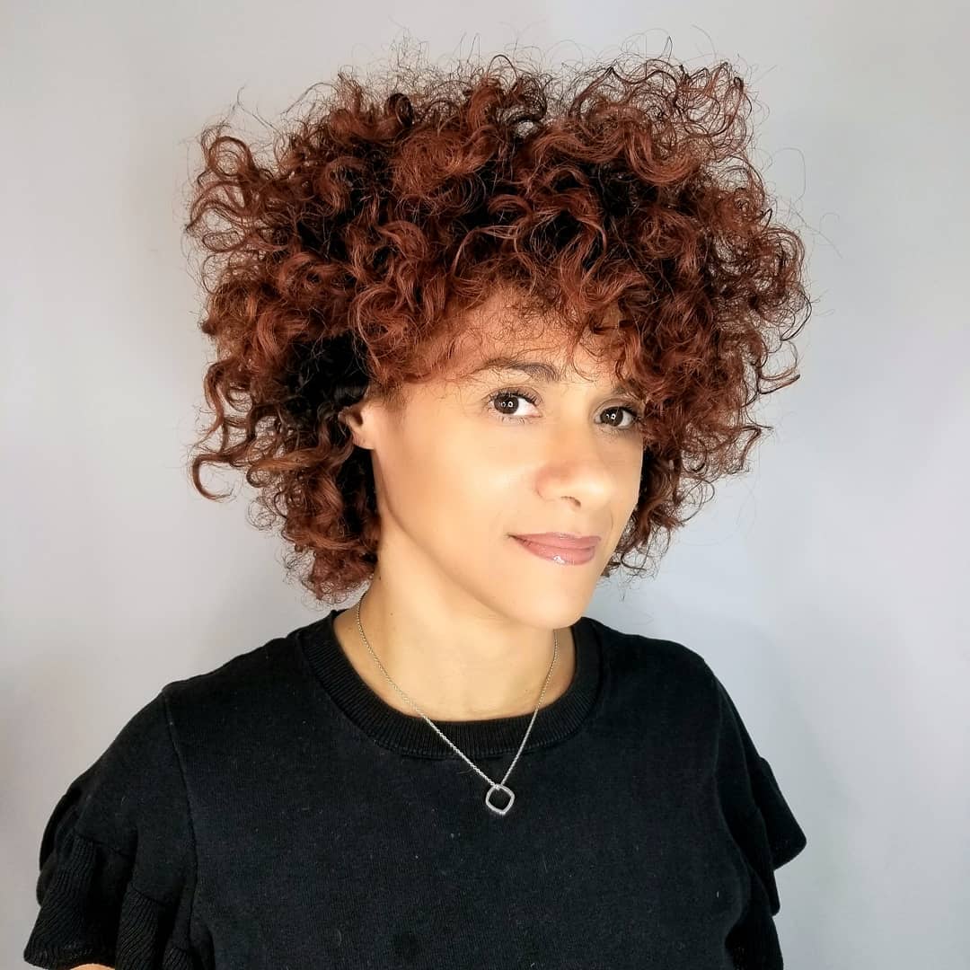 Auburn Curly Hair