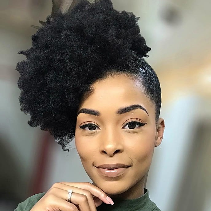 Afro Side Bun