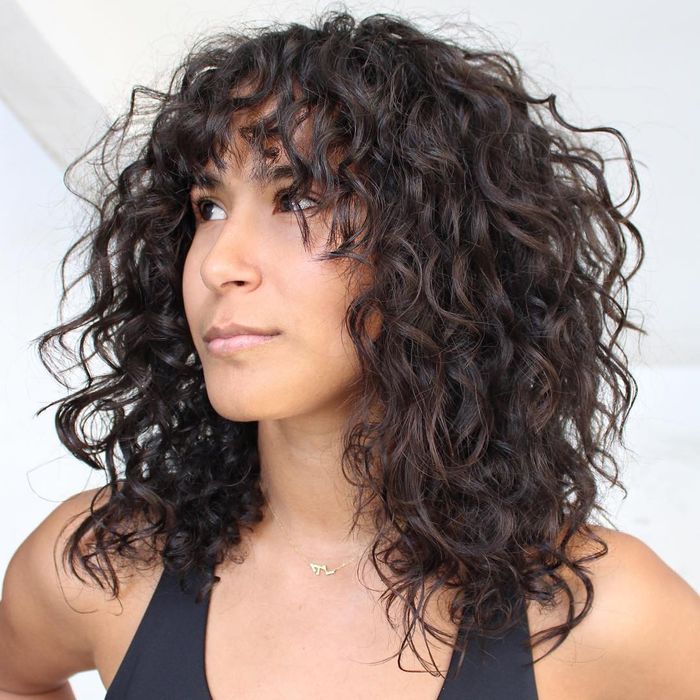 Curly Layers + Bangs