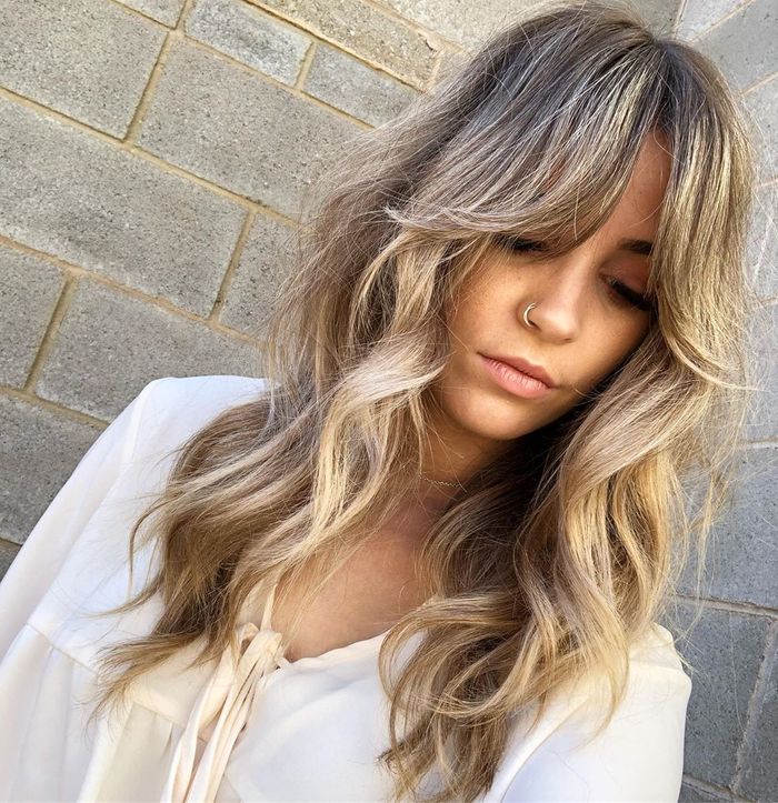 Long Layers + Center Part Bangs