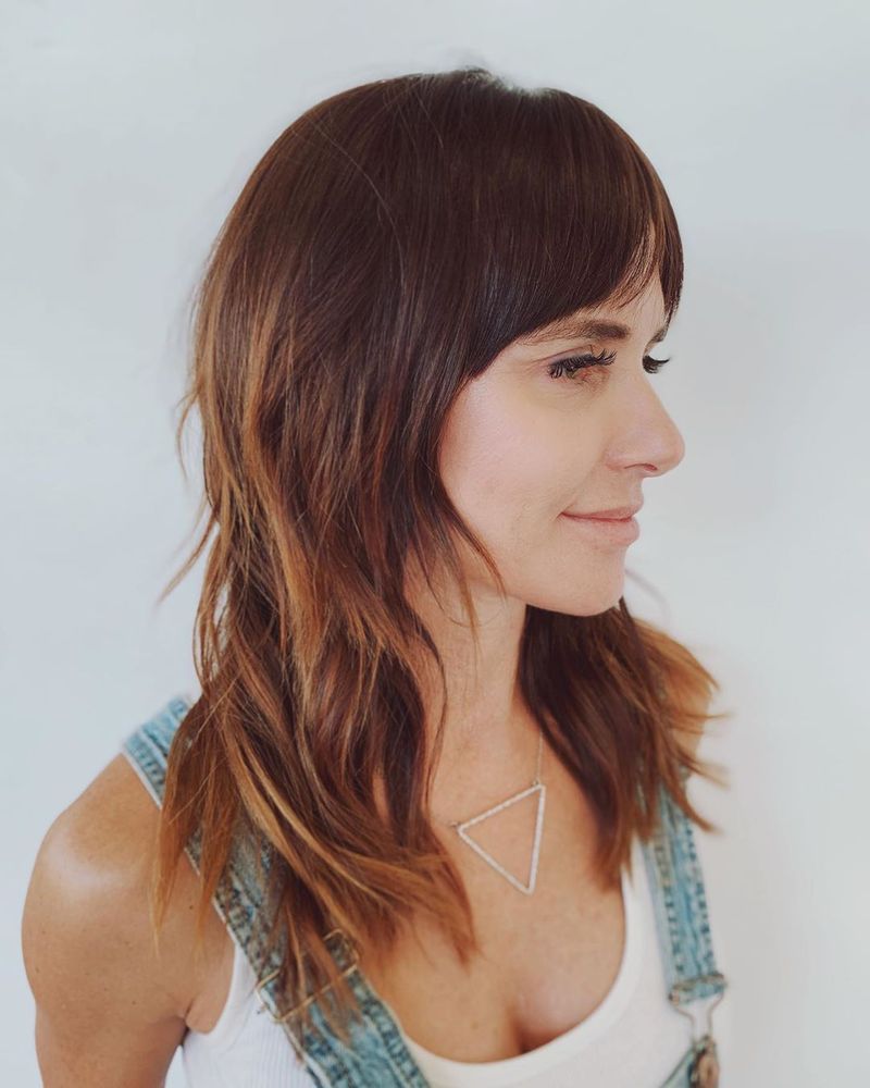 Shag Bangs + Face Framing Layers