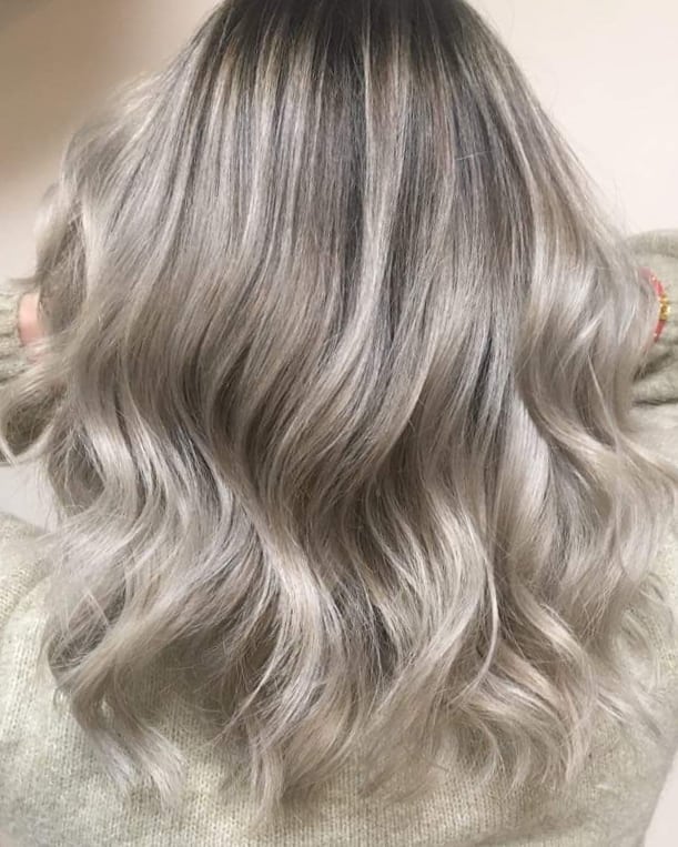 Soft Silver Balayage