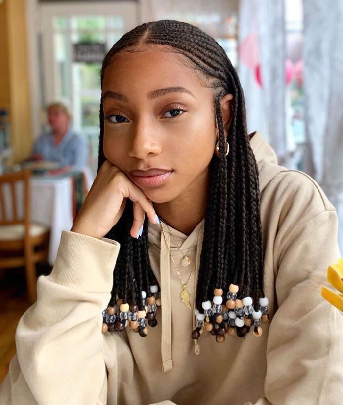 Tribal Braids With Beads 