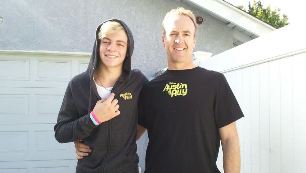 Stormie Lynch and his father